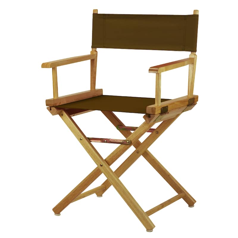 Natural Frame 18-inch Director's Chair - Brown