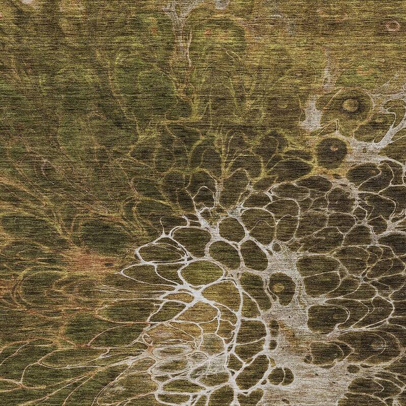 HomeRoots Abstract Transitional Rectangle Outdoor Rug