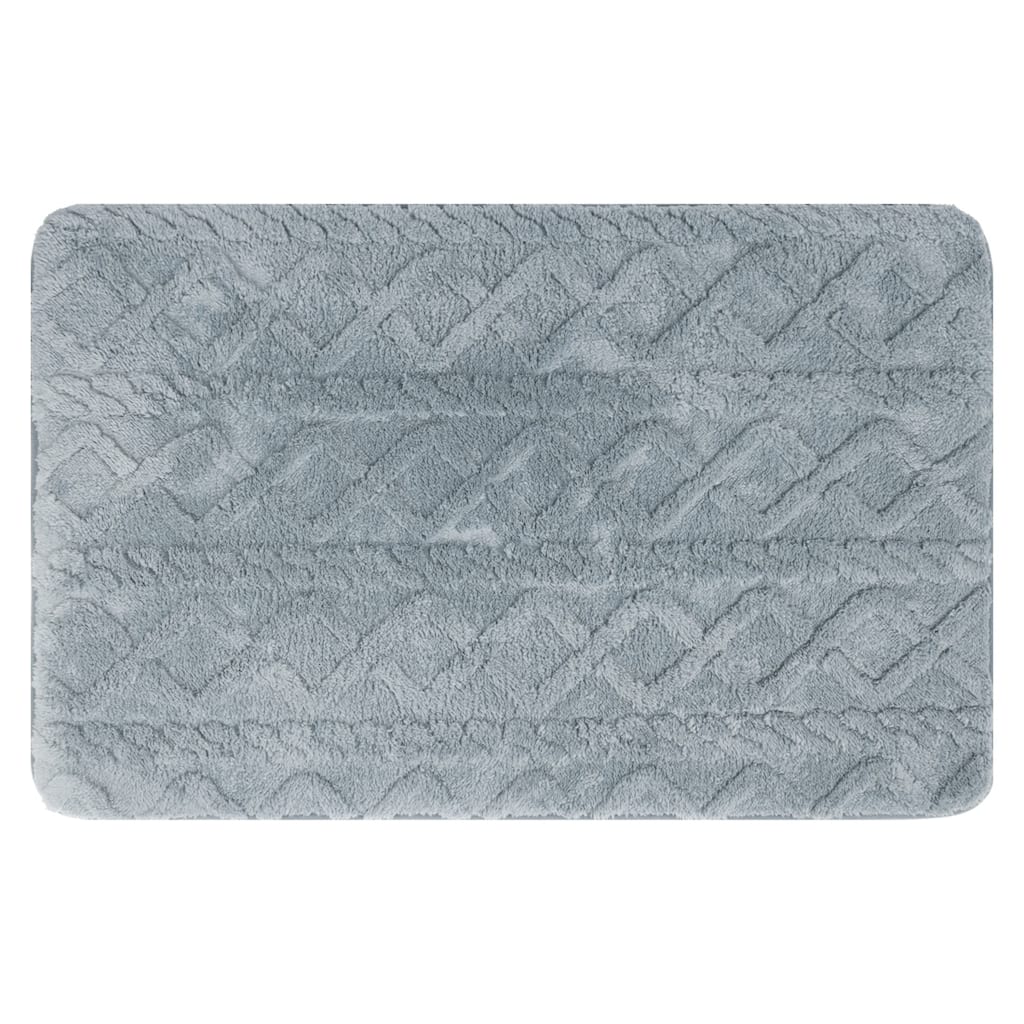 Geometric Pattern Bathroom Mat Soft Absorbent Non-Slip Back Dry Bath Floor Rugs Toilet Home
