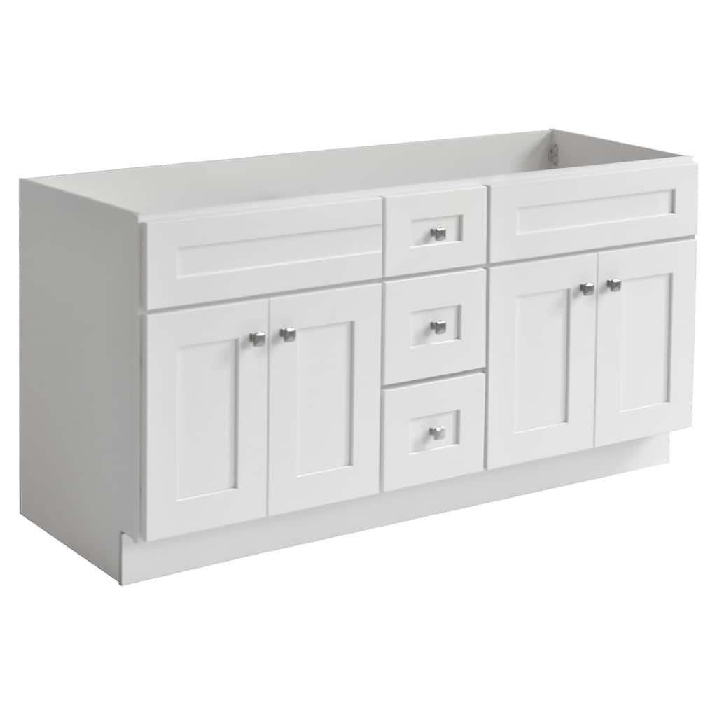 Design House 215012 Brookings 60" Double Free Standing Vanity Cabinet