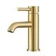 preview thumbnail 1 of 4, Ancona Single Handle 1-Hole Bathroom Faucet in Brushed Champagne Gold