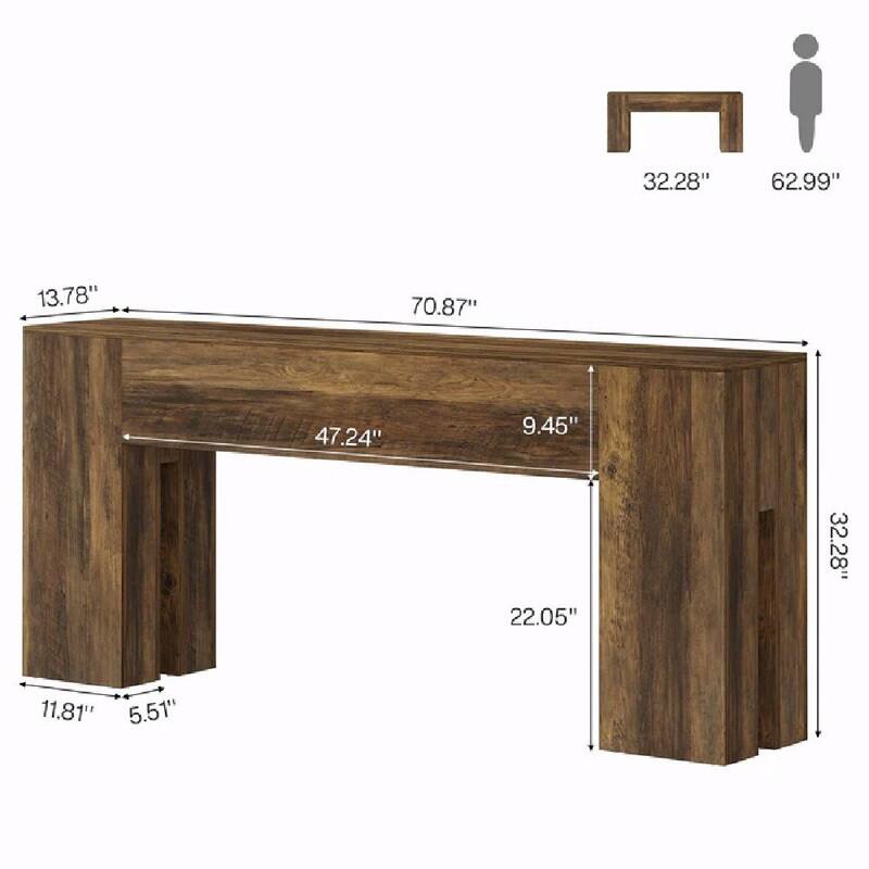 Rustic Wooden Console and Hallway Table