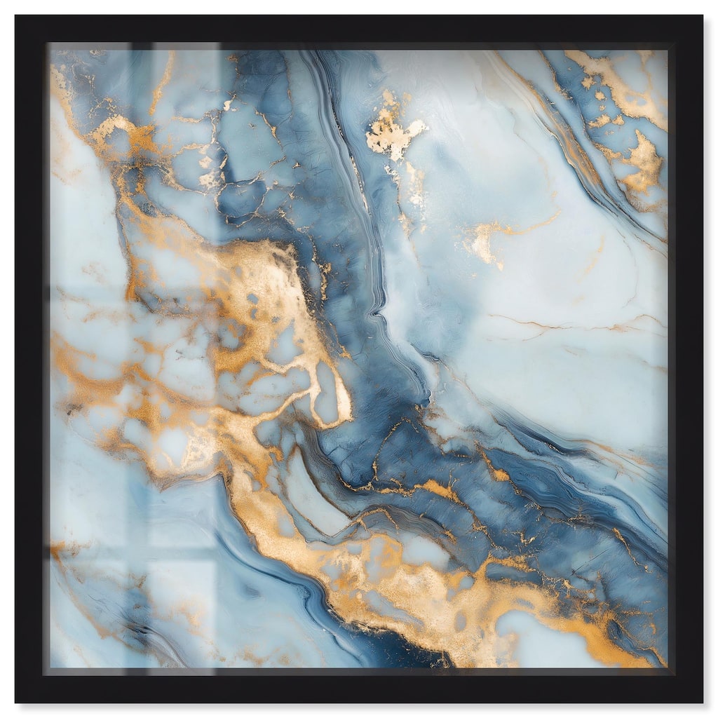 Golden Cloud Marble Shadowbox by Art Remedy