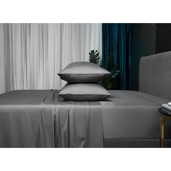 Grey 100% Tencel Sheet Set with Pillowcase