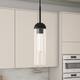 Option Blackened Steel and Clear Glass