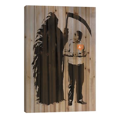 New Follower Print On Wood by Rob Dobi - Multi-Color