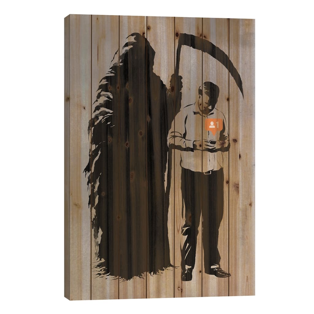 New Follower Print On Wood by Rob Dobi - Multi-Color
