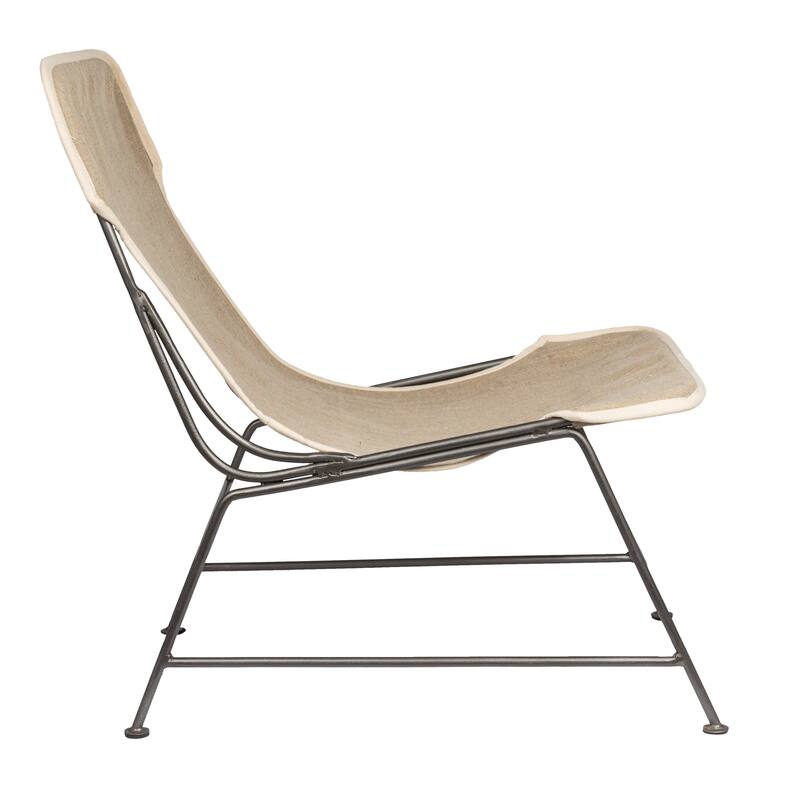 Reclined Sling Chair with Metal Frame