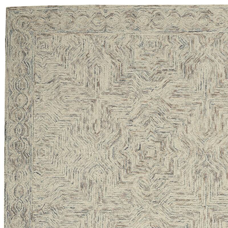 Power Loomed Geometric Modern Soft Area Rug - 87' X '63' X '0.5