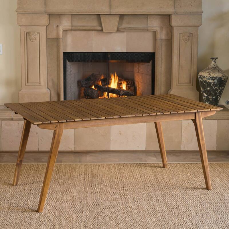 Outdoor 69" Solid Wood Dining Table - Teak