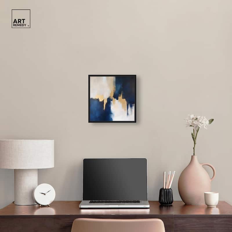 Indigo Aurelian Canvas by Art Remedy