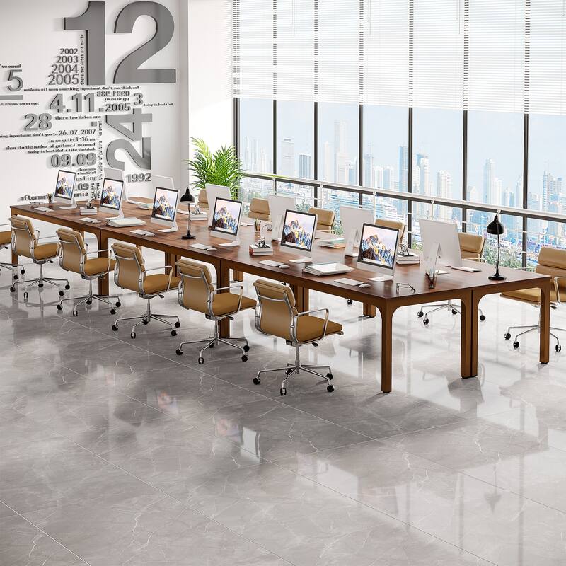6.5FT Conference Meeting Seminar Business Table Set for 16-20 Person (Set of 6)
