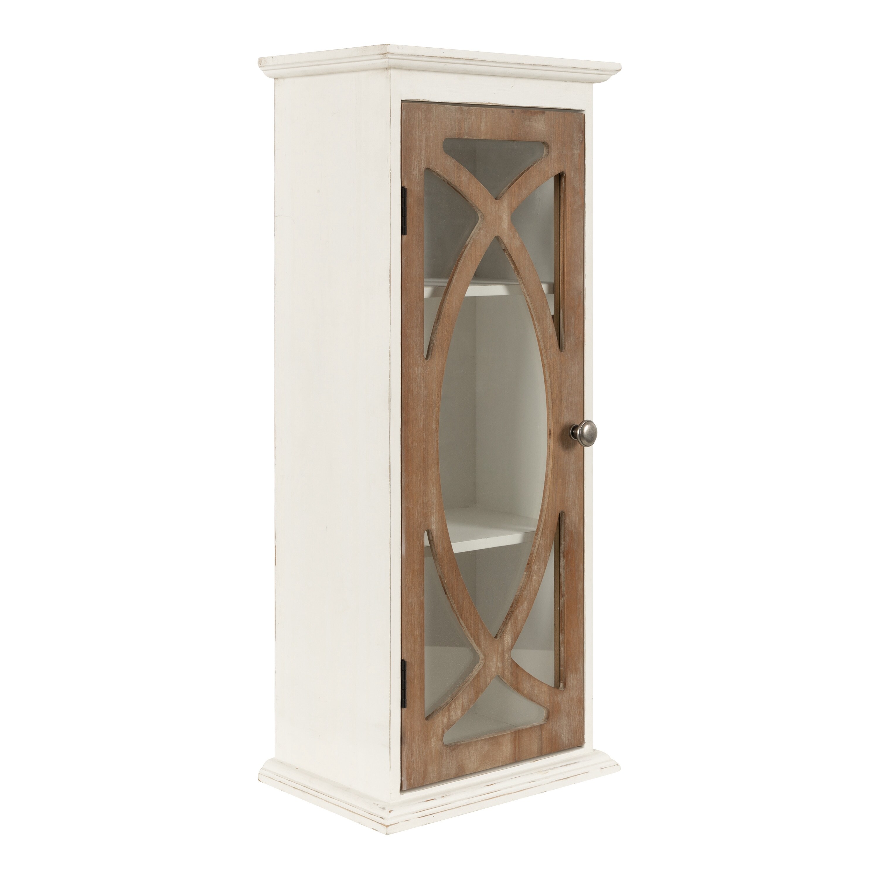 Kate and Laurel Quinlan Decorative Rustic 2 Door Wall Cabinet On
