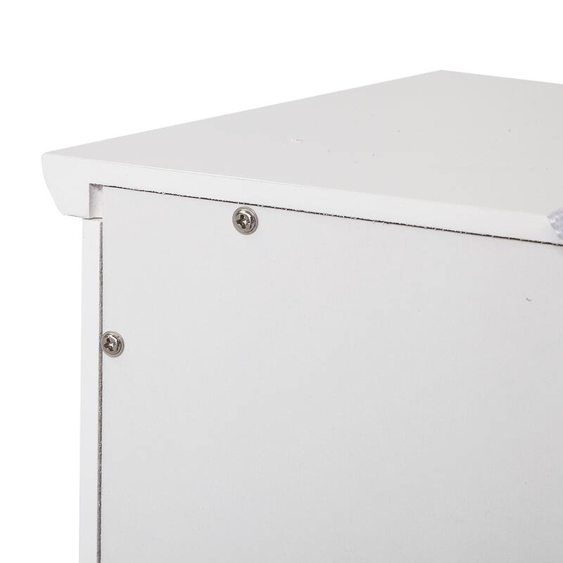 32"FCH 4 Drawers bathroom ark Storage Cabinet white