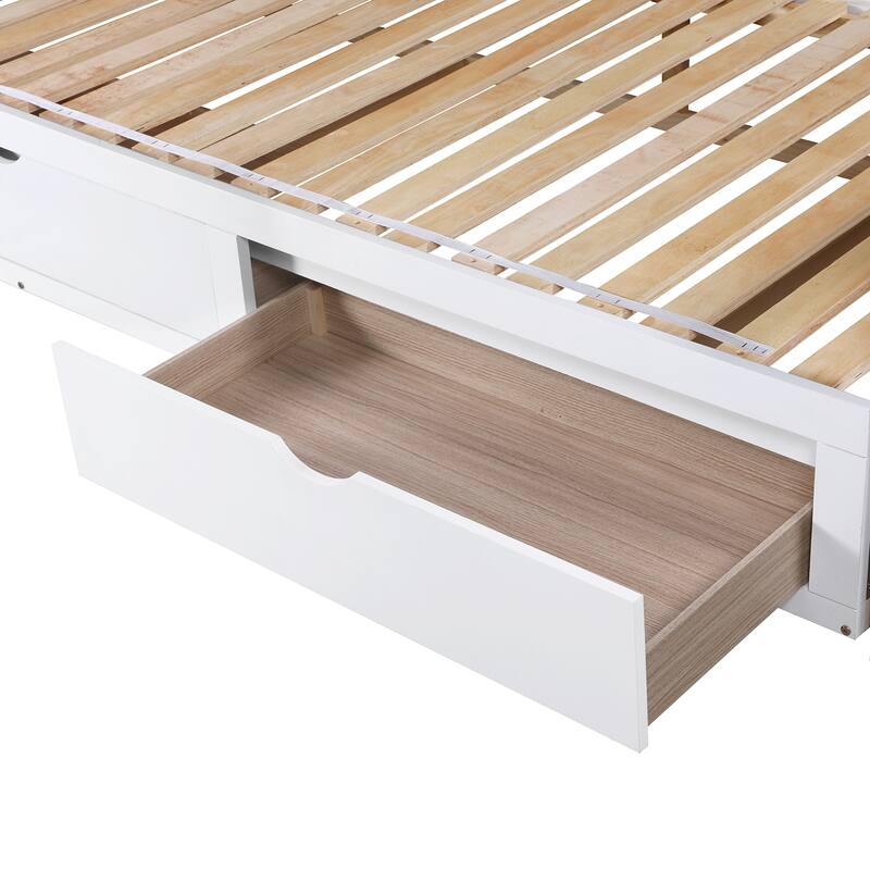 Extendable Bed Daybed with Two Drawers
