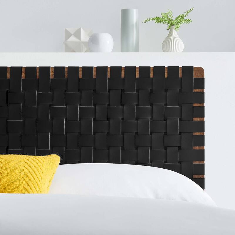 Sparta Twin/Full/Queen/King Vegan Leather Weave Headboard