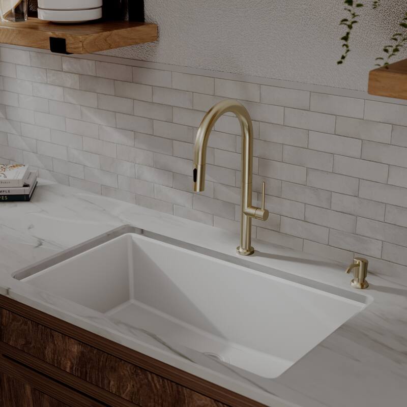 Karran Brynford Single Handle Pull-Down Sprayer Kitchen Faucet