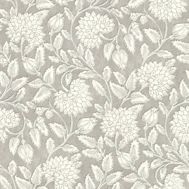 Chesapeake Vadouvan Grey Jacobean Trail Wallpaper