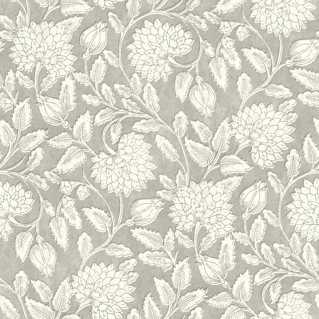 Chesapeake Vadouvan Grey Jacobean Trail Wallpaper