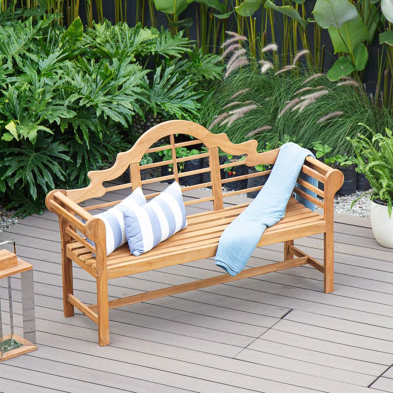 Cambridge Casual Lutyens 5ft Teak Wood Outdoor Bench