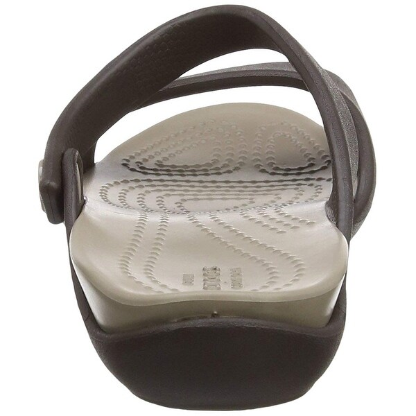 crocs women's cleo v flat sandal