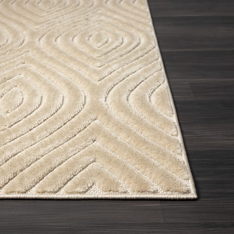 Sevita Modern Trellis Indoor/Outdoor Area Rug