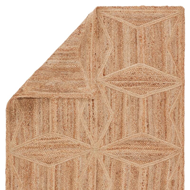 Bancroft Beige Natural Jute Geometric Area Rug