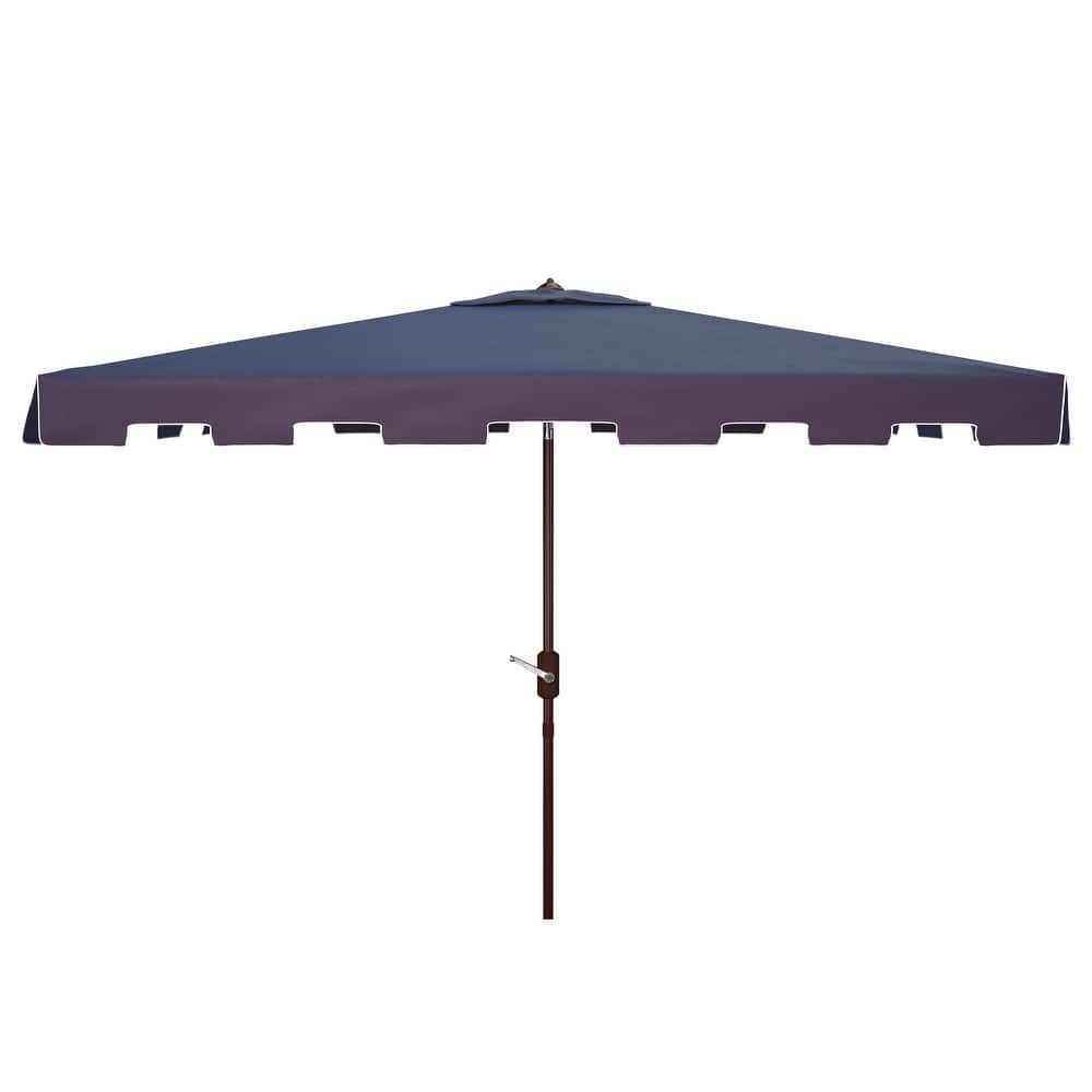 SAFAVIEH Outdoor Reneta 6.5 x 10 Ft Rectangle Market Umbrella
