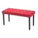 preview thumbnail 1 of 1, Cabara Tufted Fabric Bench (Red)