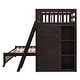 preview thumbnail 21 of 38, Roomfitters Twin Over Full Bunk Bed with Six Drawers, Flexible Shelves, and Rolling Bottom Bed, Space-Saving Wooden Frame