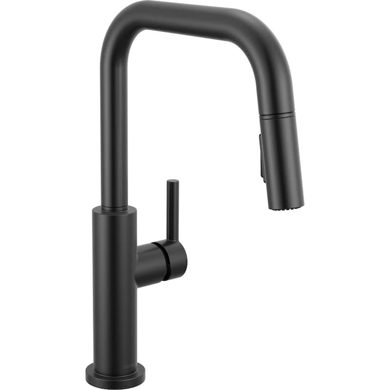 Delta 19868LF Nicoli 1.8 GPM Single Hole Pull Down Kitchen Faucet - Matte Black