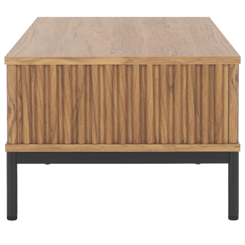 SAFAVIEH Lylia 2-Door Storage Coffee Table - 43.7 in. W x 21.5 in. D x 15.4 in. H