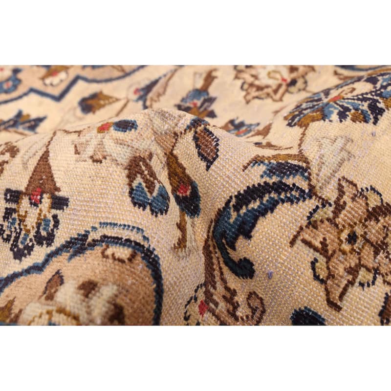 ECARPETGALLERY Hand-knotted Antalya Vintage Cream Wool Rug - 5'10 x 9'10