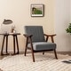 preview thumbnail 5 of 14, Gymax Set of 2 Accent Chair Leathaire Leisure Armchair w/ Rubber Wood