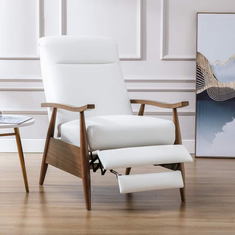Sienna Upholstered Wood Push Back Recliner by Greyson Living