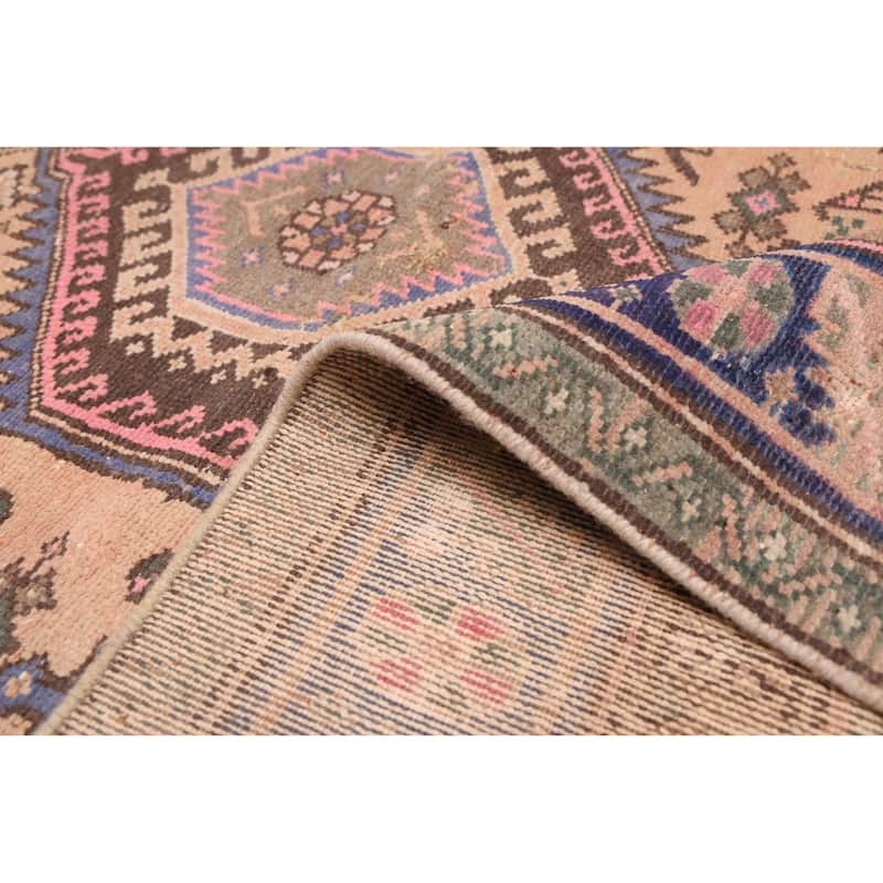 ECARPETGALLERY Hand-knotted Antalya Vintage Light Copper Wool Rug - 4'2 x 7'0