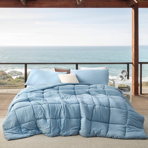 Beachfront Avenue - Coma Inducer® Oversized Cooling Comforter Set - Smoke Blue