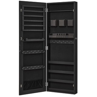 Mirror Jewelry Cabinet Armoire, Wall Mounted Jewelry Storage