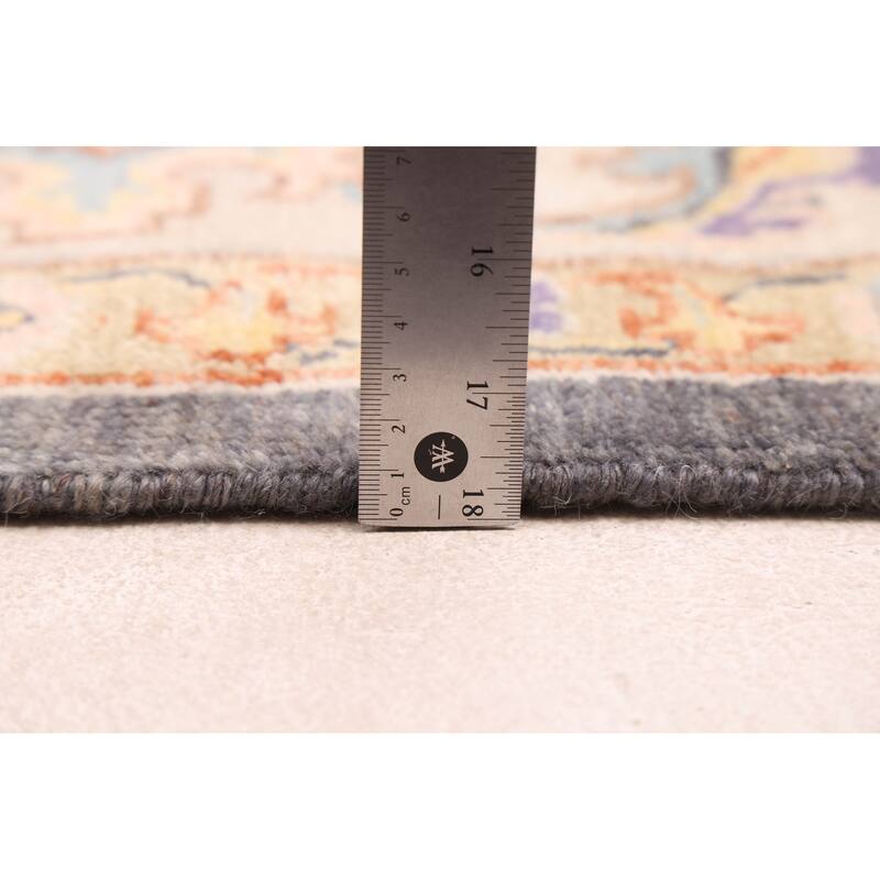 ECARPETGALLERY Hand-knotted Modern Oushak Charcoal Wool Rug - 8'1 x 11'5