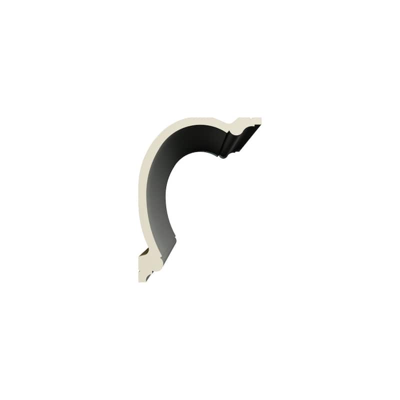 6"H x 7 7/8"P x 9 7/8"F x 96"L Danielle Crown Moulding - 1-Pack