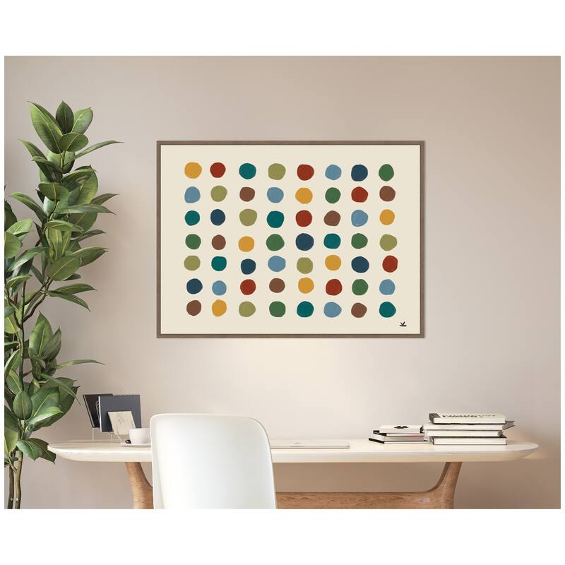 Kate and Laurel Meditation No. 3b by Kelly Knaga Framed Canvas Wall Art Print