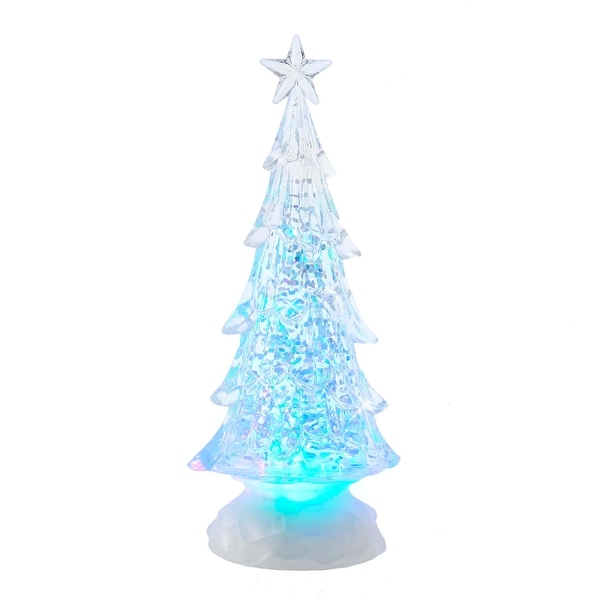 Kurt Adler 10-Inch Battery-Operated LED Lit Tree with Water Table Piece ...