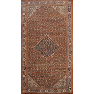 Hand Knotted Oriental 100% Wool Carpet Traditional Floral Oranges & Rust Sultanabad Area Rug - 18' 6'' X 10' 8''