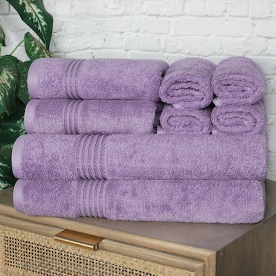 Superior Heritage Egyptian Cotton Absorbent 8-Piece Towel Set