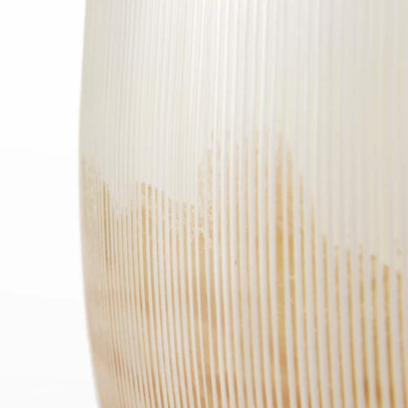 Agnetha Gold And Cream Glass Vase (14")