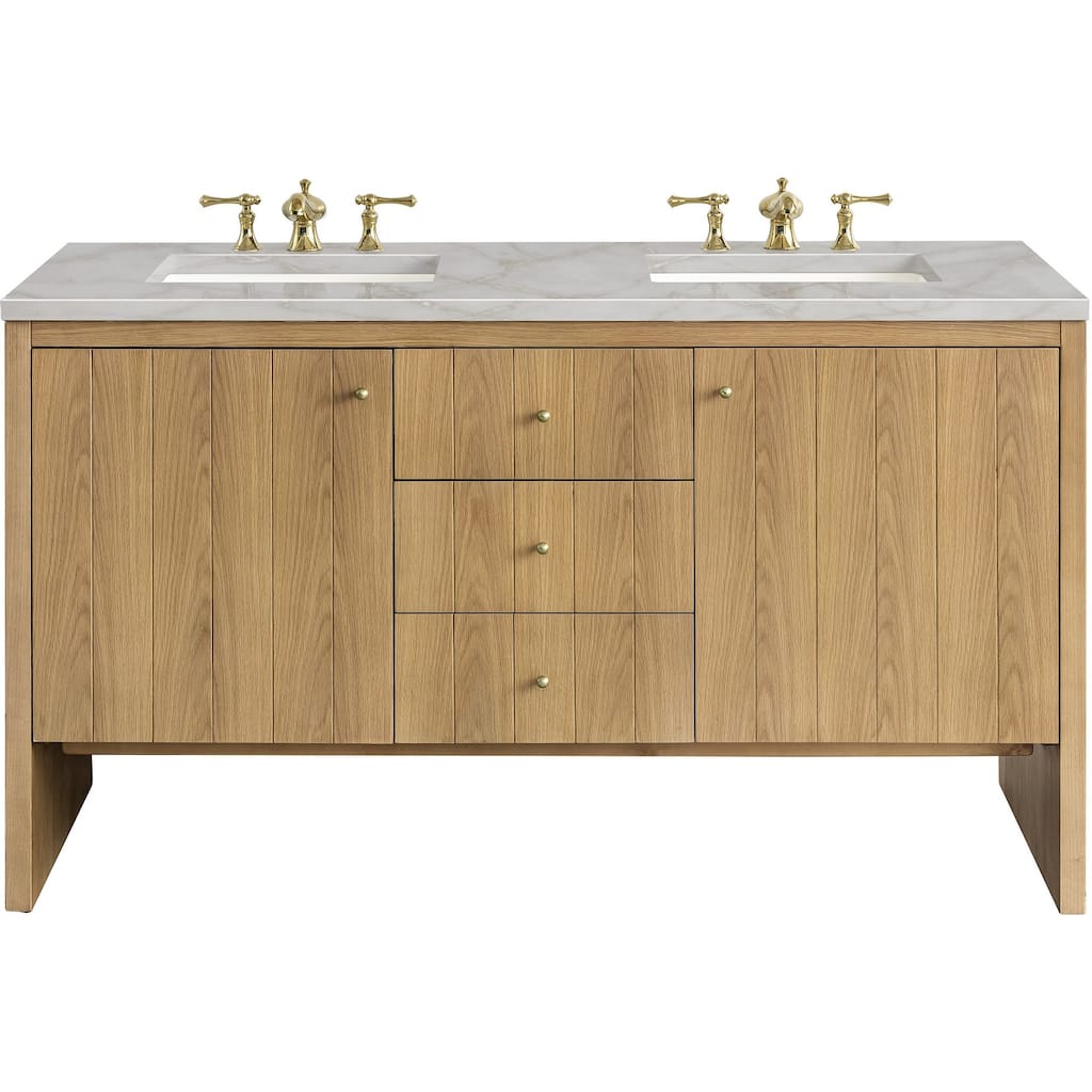 James Martin Vanities 435-V60D-FVSL Hudson 60" Free Standing Double