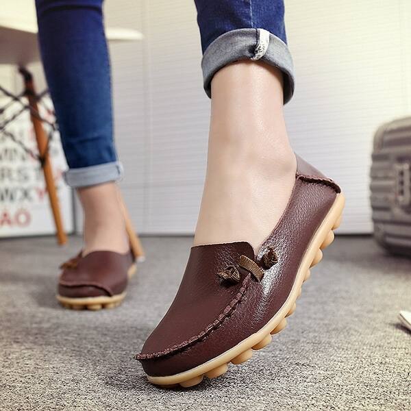 Shop Labatostyle Women S Casual Leather Loafers Driving Moccasins