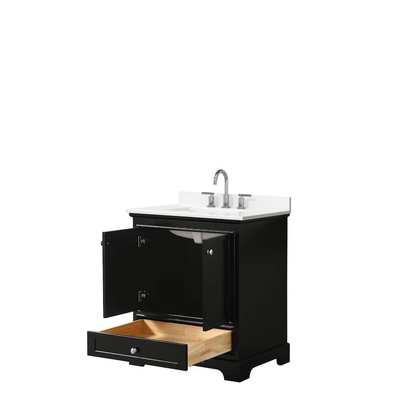 Deborah 30-inch Single Vanity, Quartz Top