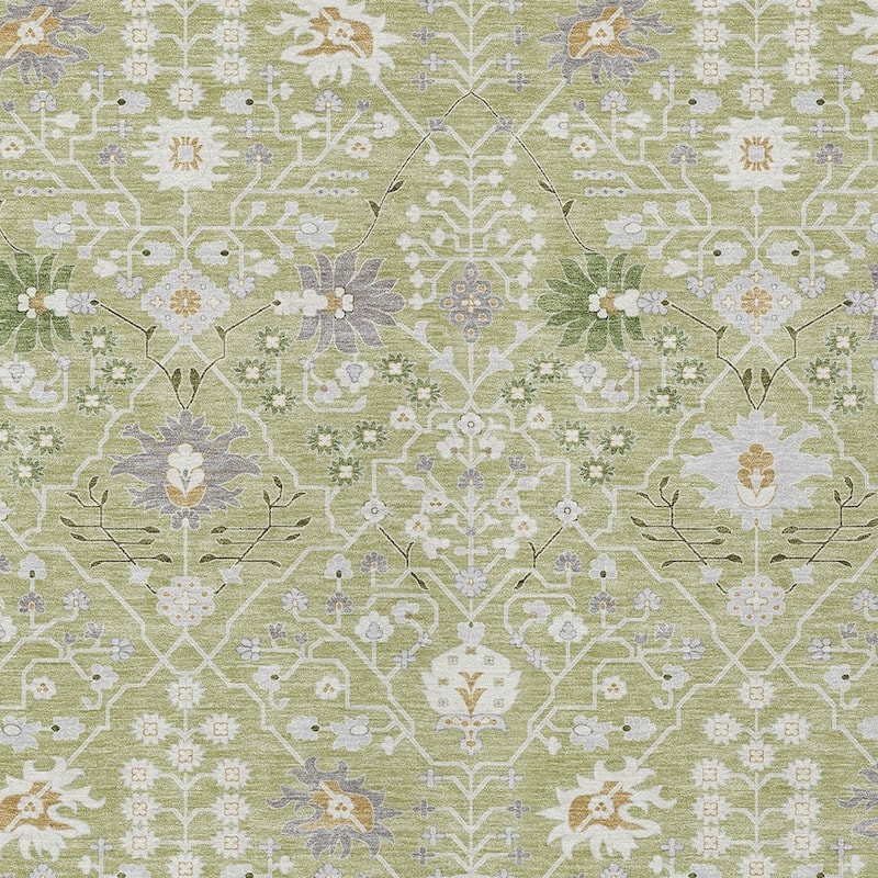 HomeRoots Oriental Traditional Rectangle Outdoor Rug