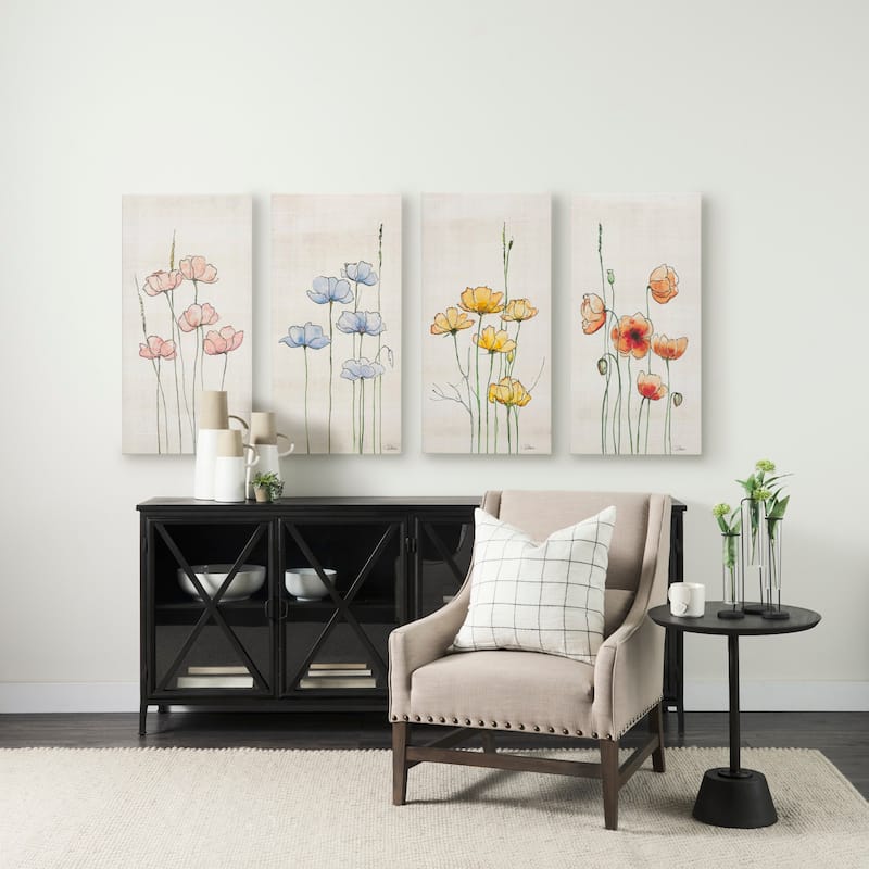 Meadow Flowers I (20 x 40) Canvas Art Print